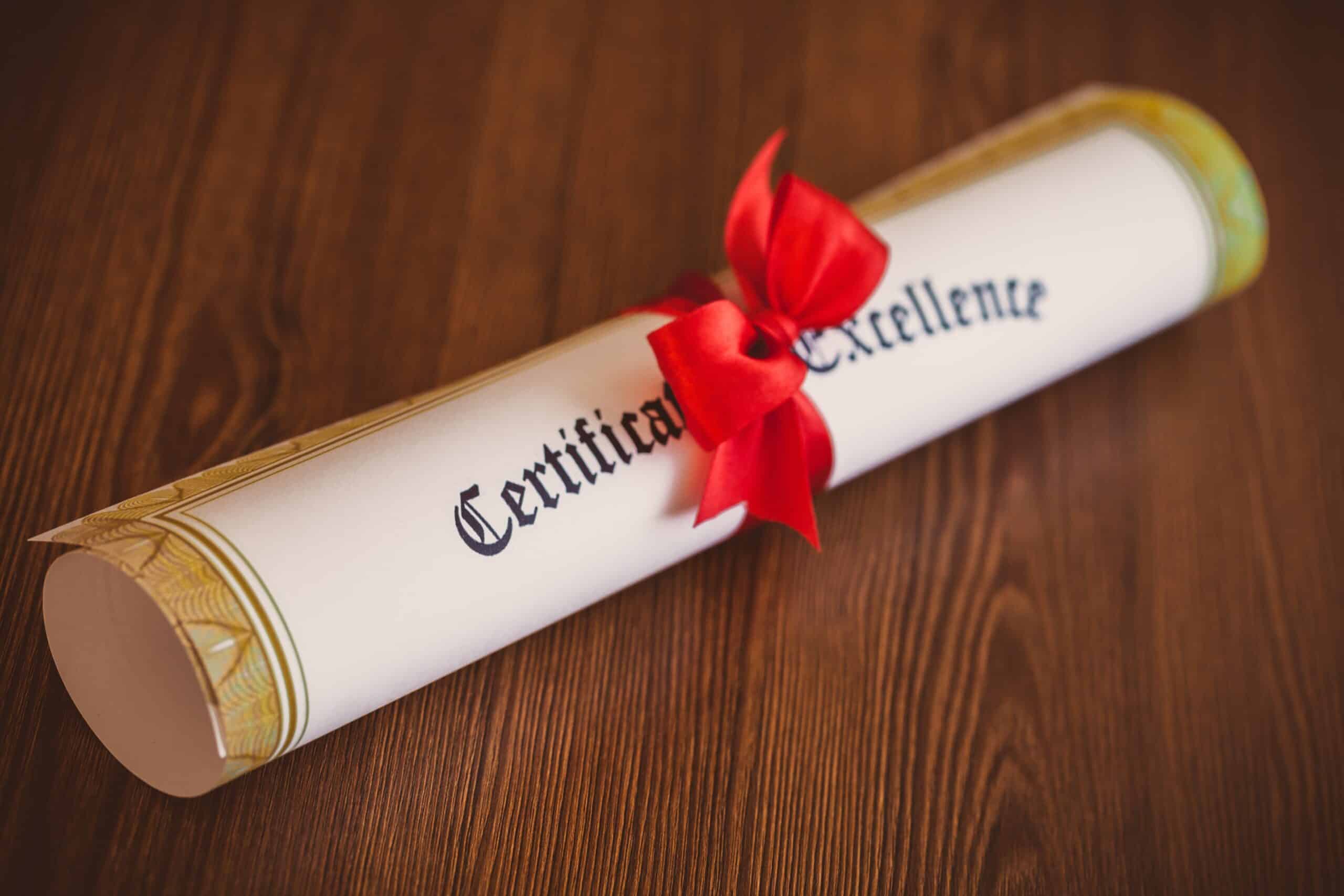 Certificate of Excellence